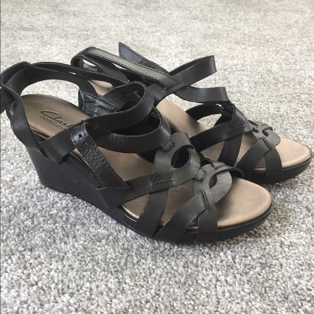 Clark’s Star Mello Wedge Sandal Size 6.5